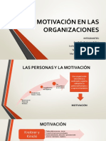 Motivación en Las Organizaciones - Mae Grupo 4