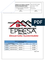 PTS - OPERACION CON MAQUIARIA PESADA (Excavacion)