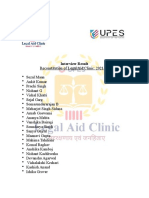 Interview Result - Legal Aid Clinic 2021-22