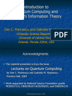 Introduction To Quantum Computing and Quantum Information Theory