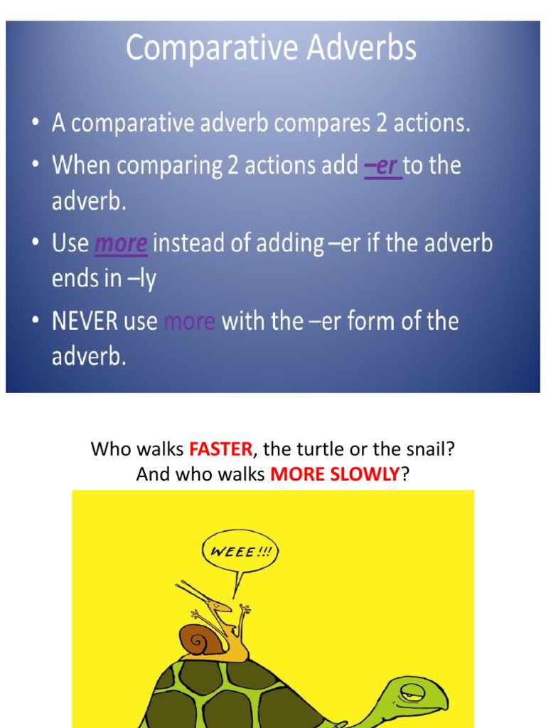 Comparative Adverbs | PDF