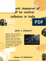 RBI measures to control inflation in India