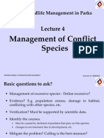 Management of Conflict Species: LU3 - Wildlife Management in Parks
