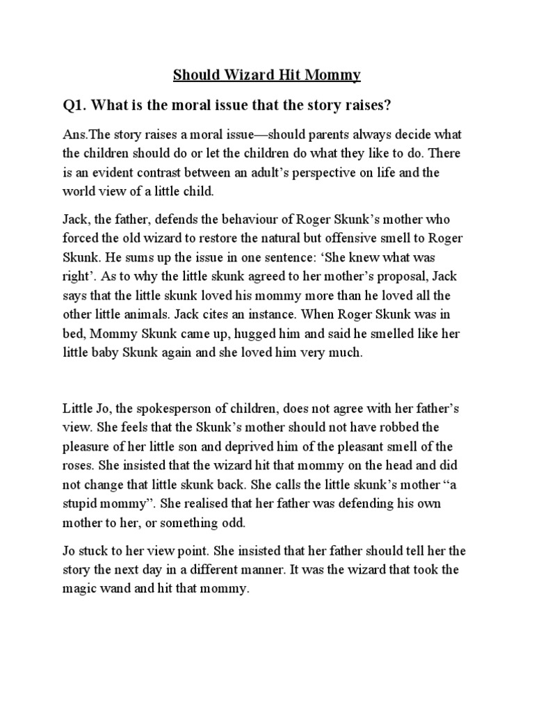 Should Wizard Hit Mommy PDF