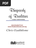 January 2022 Rhapsody of Realities Thedevotionals