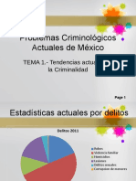 Problemas Criminológicos Actuales de México