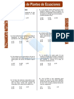 Ejercicios de Planteo de Ecuaciones para Segundo de Secundaria