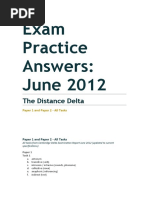 Exam Practice Answers June 2012