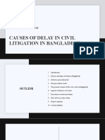 Causes of Delay in Civil Litigation in Bangladesh