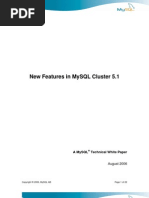 MySQL WhitePaper New Features in MySQL Cluster 51