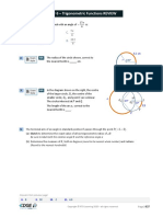 Chapter 6 Review Questions Math 30-1 Trigonometric Functions