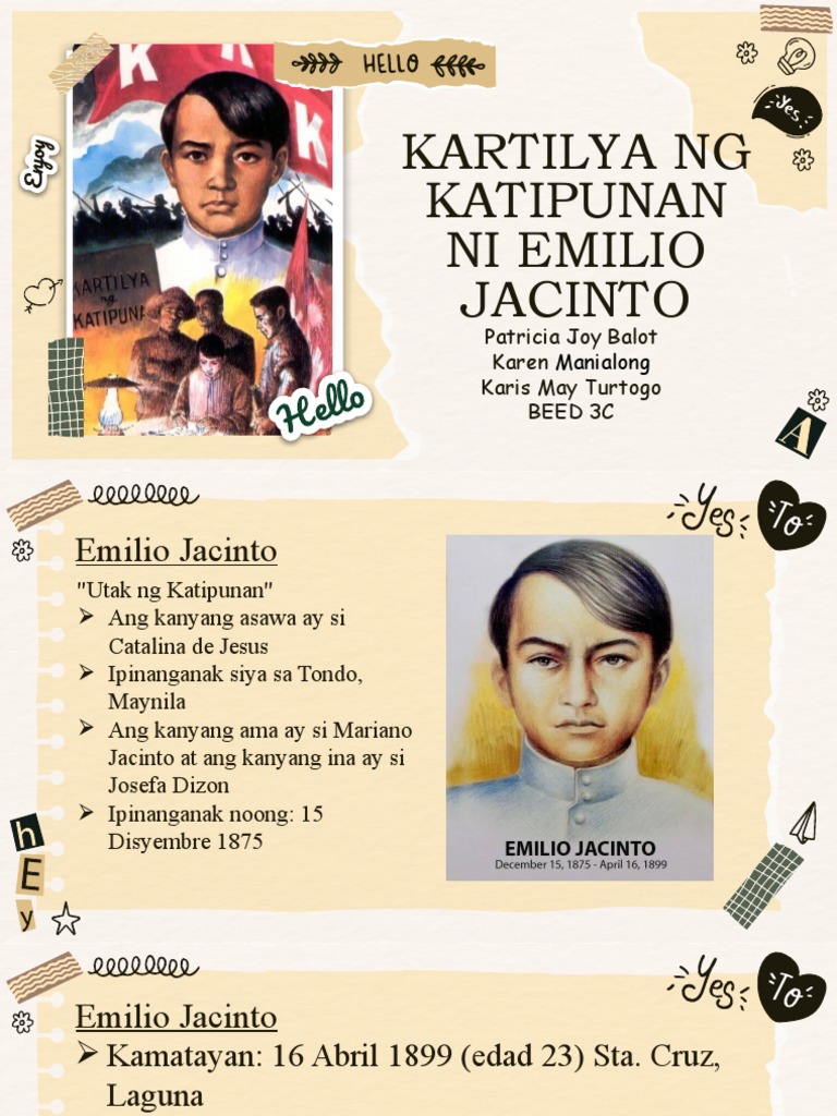 Fil 2 Kartilya NG Katipunan Emilio Jacinto PDF