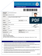 Odisha Joint Entrance Examination - 2020: Roll No