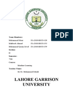 Lahore Garrison University: Team Members
