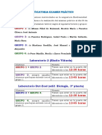 Convocatoria Examen Practico Junio 2021