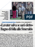 Pisapia: "Se Vinco Niente Box in Piazzale Lavater" - 20110519 - IlGiorno