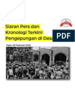 RILIS DAN KRONOLOGI TERKINI PENGEPUNGAN DESA WADAS