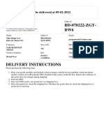 Shipping - Instructions - BD 070222 ZGT BW6