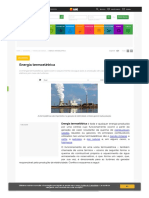 Energia Termoelétrica. Fontes de Energia Termoelétrica - Brasil Escola