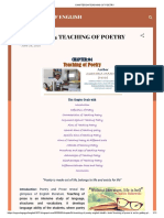 Chapter - 04 Teaching of Poetry