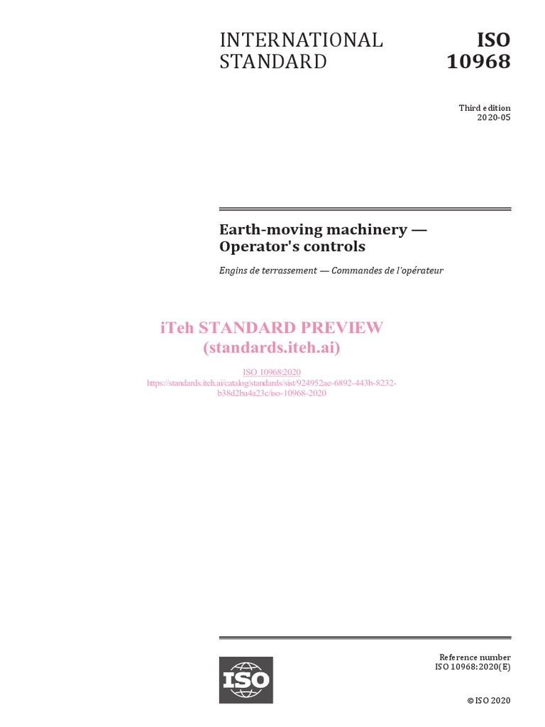 Iso 10968 2020 Controles de Operacion | PDF | International ...