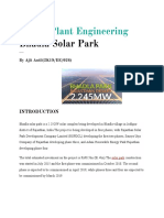 Power Plant Engineering: Bhadla Solar Park