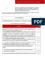 Cuestionario de Evaluación de Calidad para La Función Auditora (Gerencias y Auditores)