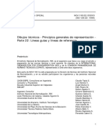 NCh1193-22 (2003) Dibujos Técnicos - Principios Generales de Representación - Parte 22 Líneas Guías de Refere