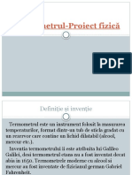 Termometrul Proiect Fizica