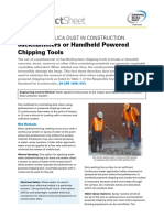 Factsheet: Jackhammers or Handheld Powered Chipping Tools