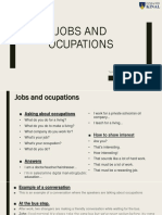 Jobs and ocupations