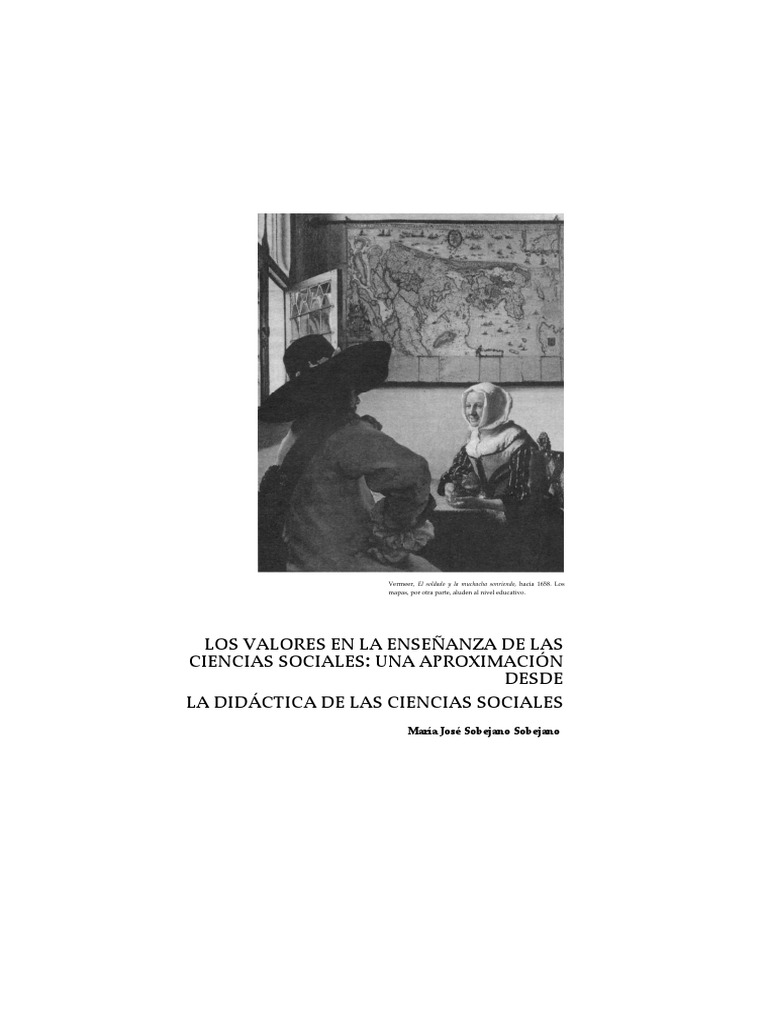 Valores en la Enseñanza de Ciencias Sociales | PDF | Conocimiento ...