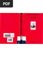O SUICIDIO - DURKHEIM