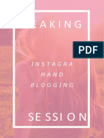 Instagram and Blogging