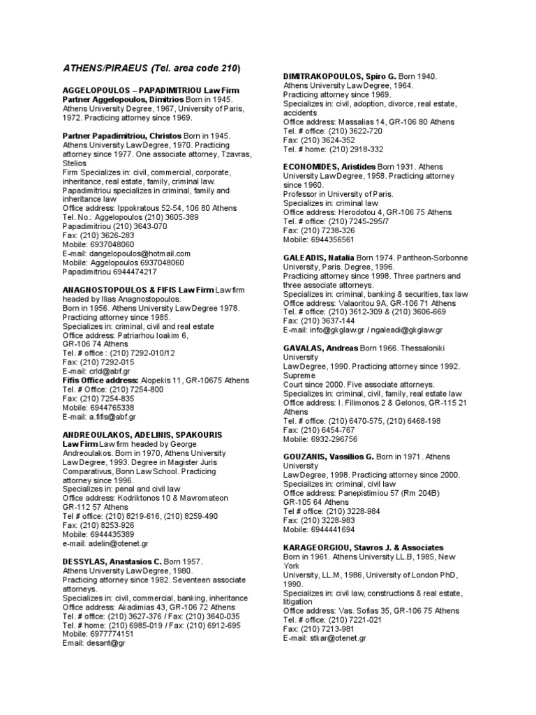 2010 Attorney List | PDF | Lawyer | Government