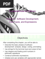 Fundamentals of Python:: Chapter 2: Software Development, Data Types, and Expressions