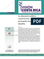 La Educacion Publica Costarricense Principales Tendencias y Desafios