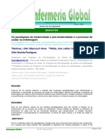 Os Paradigmas Da Modernidade e Pósmodernidade e o Processo de Cuidar Na Enfermagem.