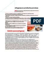 Listeria monocitogenes en productos porcinos