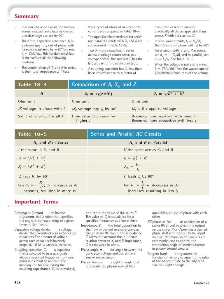 Capacitive Reactance in AC Circuits | PDF | Capacitor | Electrical ...