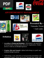 Advertisement Management: Presented By