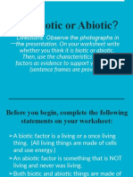 3b. Biotic vs. Abiotic Worksheet Slides