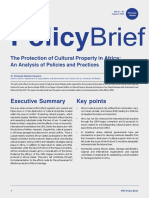 Policy Brief The Protection of Cultural Property in Africa 2