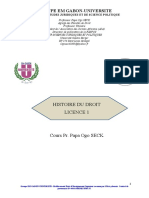 Groupe em Gabon-Universite: Histoire Du Droit Licence 1