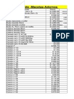 Lista Macetas Varios-Adornos Recibido 03-02-2022