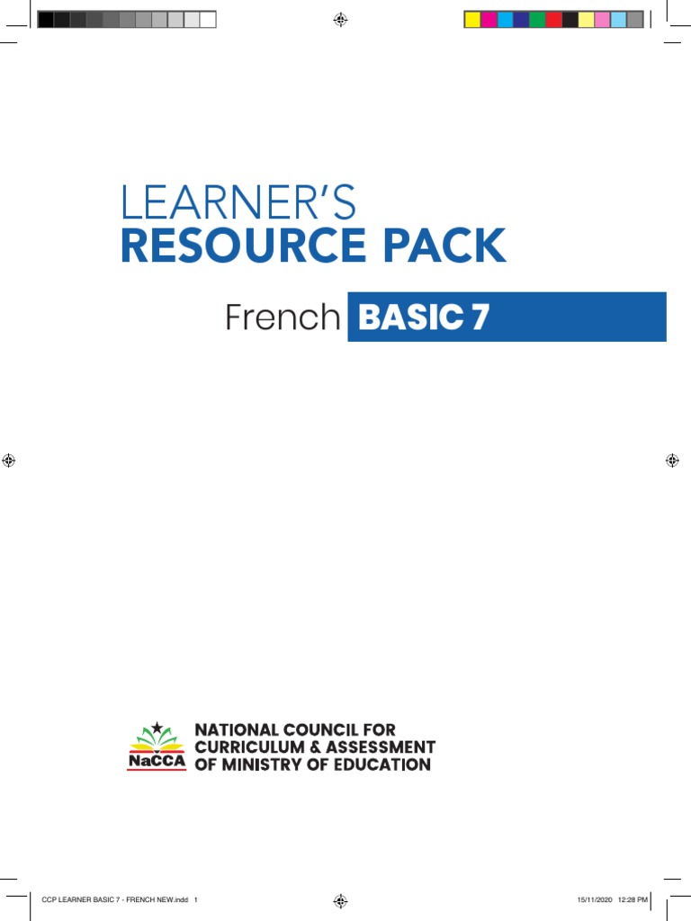 CCP Learner Basic 7 French New 1 | PDF