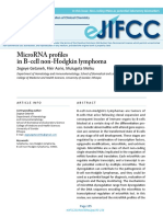 Microrna Profiles in B-Cell Non-Hodgkin Lymphoma: Zegeye Getaneh, Fikir Asrie, Mulugeta Melku
