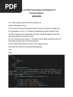 Internet and Web Technologies Lab Assignment 1 Parshva A Maniar 20BDS0058