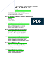 Cuestionario de 100 Preguntas de Contabilidad Aplicada Unidad 1