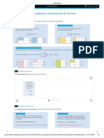 Comparación, Ordenación y Representación de Fracciones